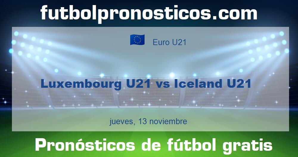 Luxembourg U21 vs Iceland U21