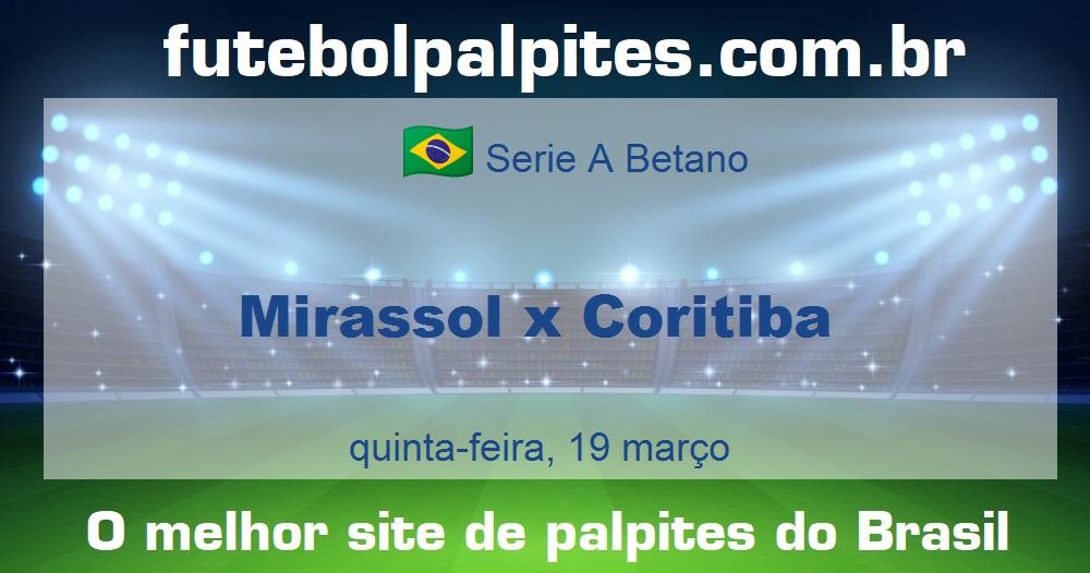 Mirassol x Coritiba