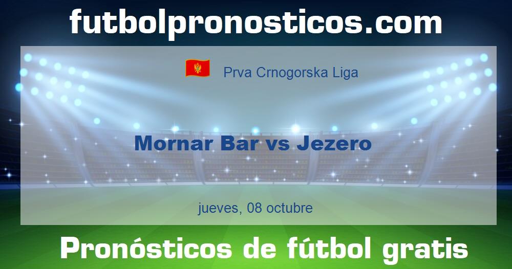 Mornar Bar vs Jezero Mornar Bar vs Jezero