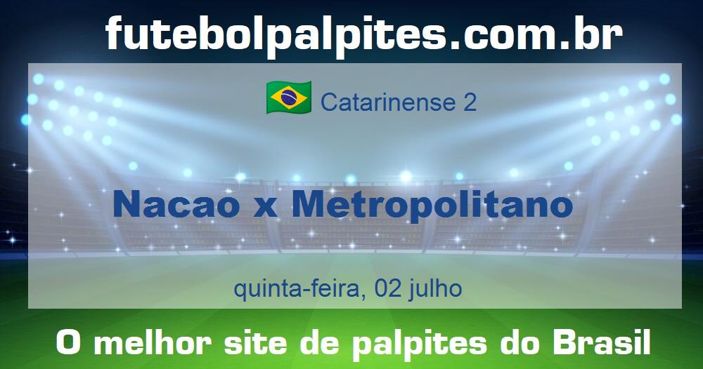 Nacao x Metropolitano Nacao x Metropolitano