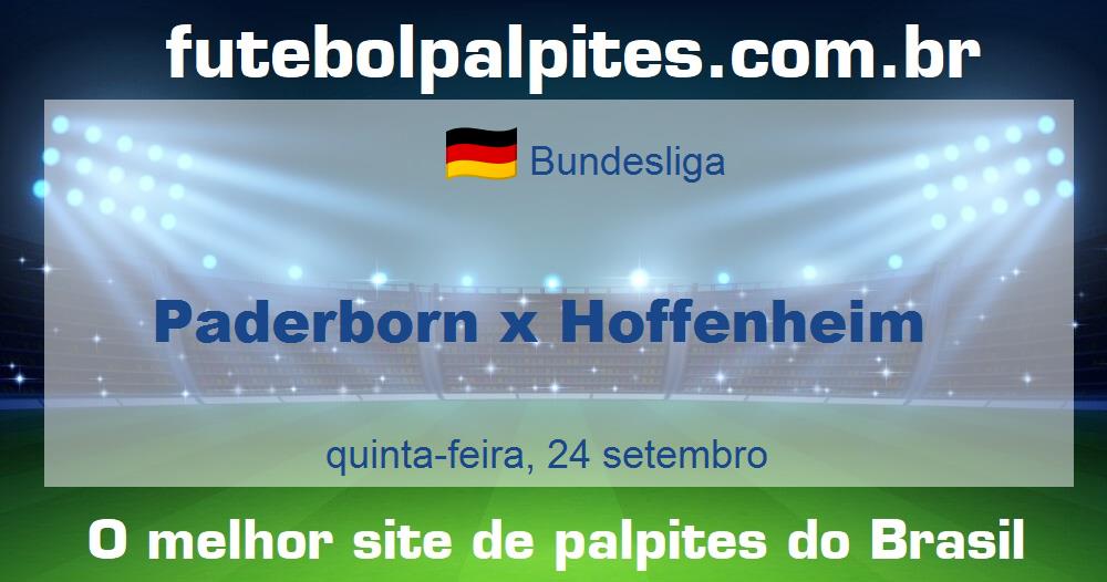 Paderborn x Hoffenheim Paderborn x Hoffenheim