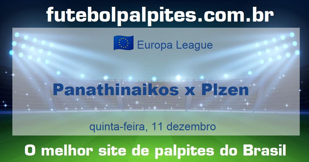 Panathinaikos x Plzen Panathinaikos x Plzen
