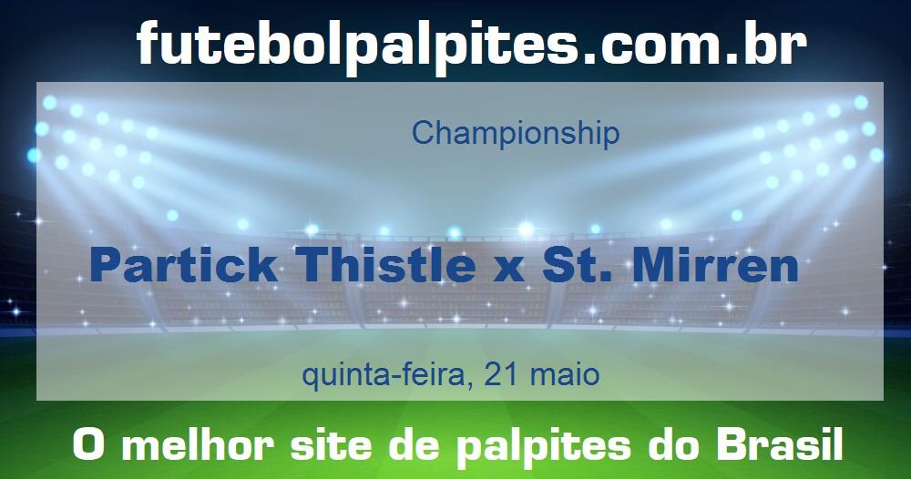 Partick Thistle x St. Mirren