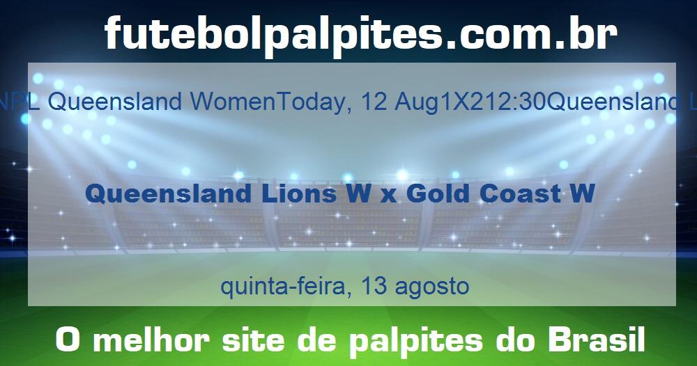 Queensland Lions W x Gold Coast W Queensland Lions W x Gold Coast W