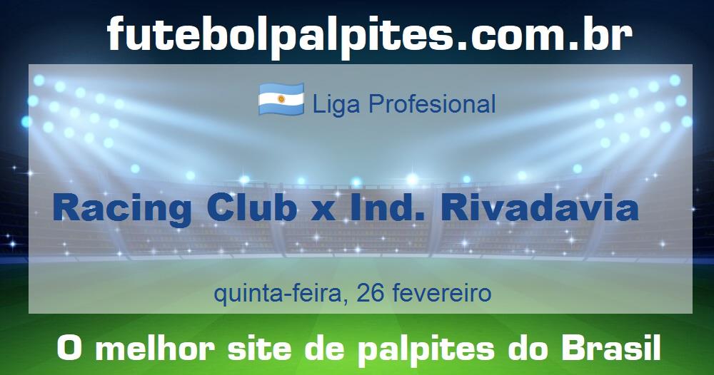 Racing Club x Ind. Rivadavia