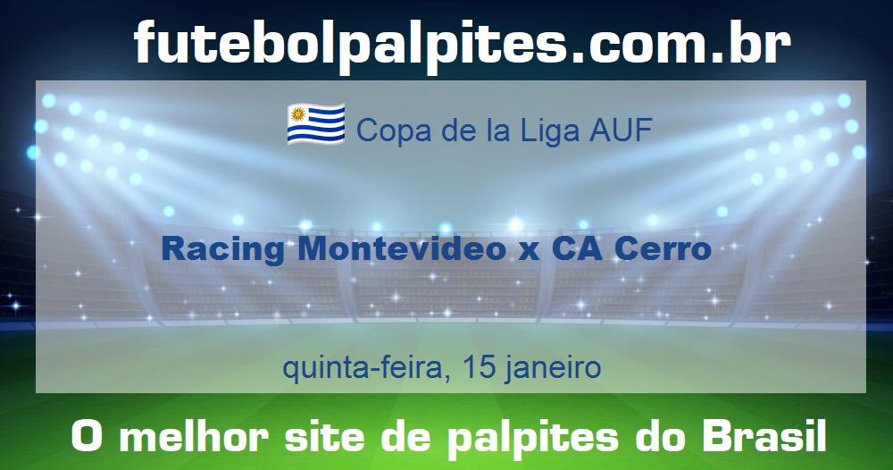 Racing Montevideo x CA Cerro