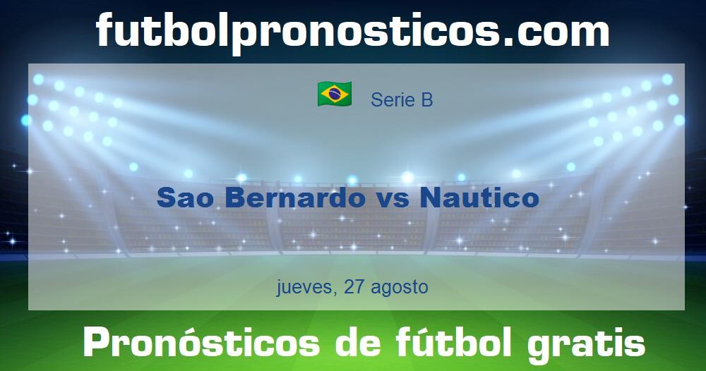 Sao Bernardo vs Nautico Sao Bernardo vs Nautico