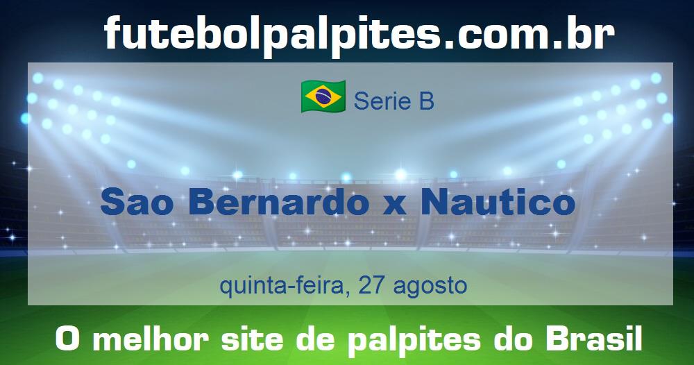 Sao Bernardo x Nautico Sao Bernardo x Nautico