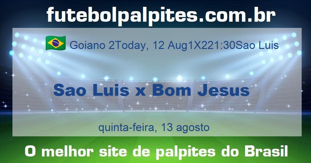 Sao Luis x Bom Jesus