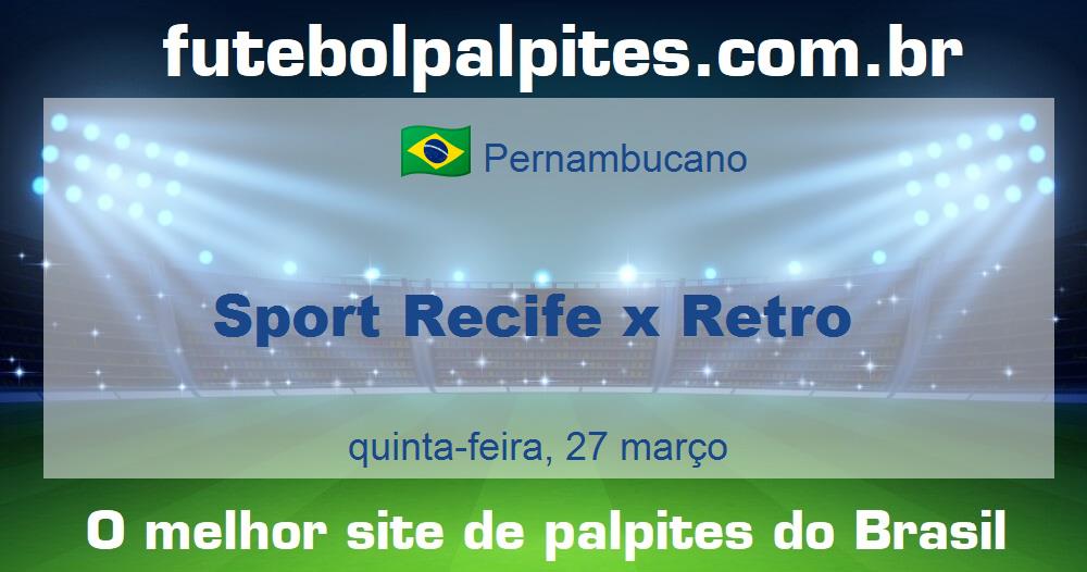 Sport Recife x Retro