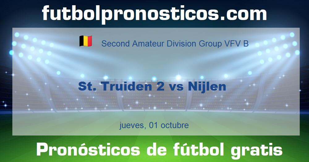 St. Truiden 2 vs Nijlen St. Truiden 2 vs Nijlen