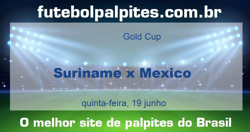 Suriname x Mexico Suriname x Mexico