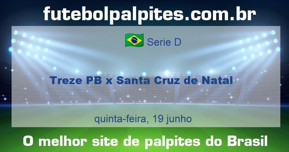 Treze PB x Santa Cruz de Natal