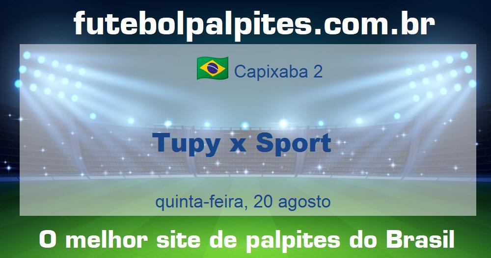 Tupy x Sport Tupy x Sport