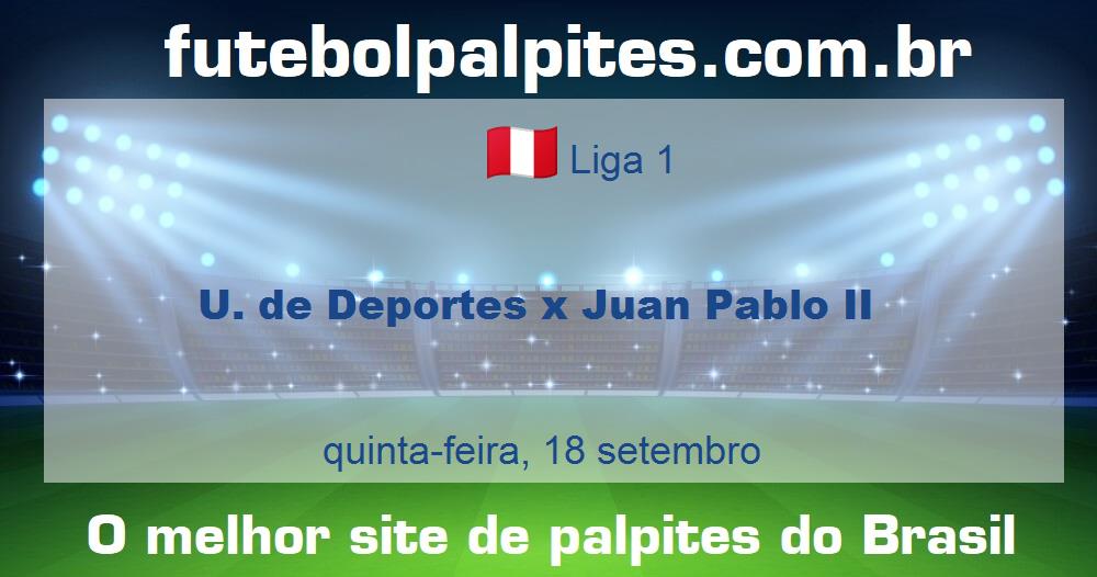 U. de Deportes x Juan Pablo II