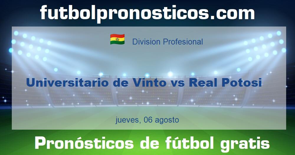 Universitario de Vinto vs Real Potosi Universitario de Vinto vs Real Potosi