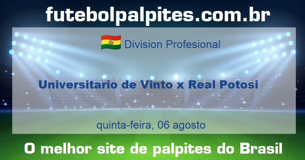 Universitario de Vinto x Real Potosi Universitario de Vinto x Real Potosi