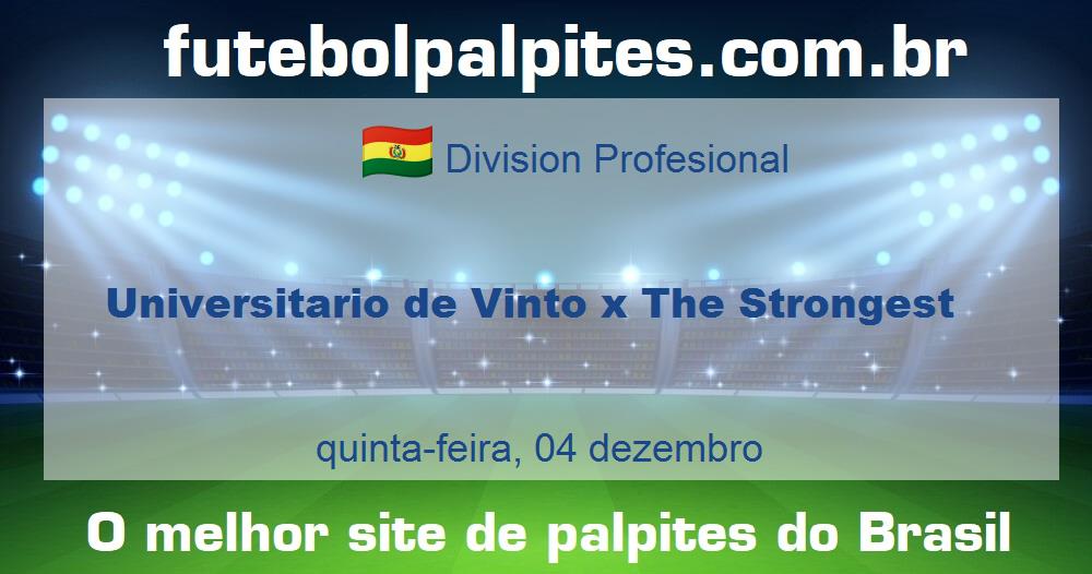 Universitario de Vinto x The Strongest