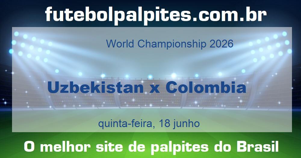 Uzbekistan x Colombia Uzbekistan x Colombia