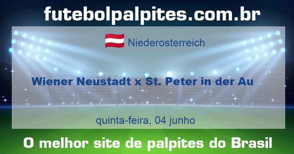 Wiener Neustadt x St. Peter in der Au Wiener Neustadt x St. Peter in der Au