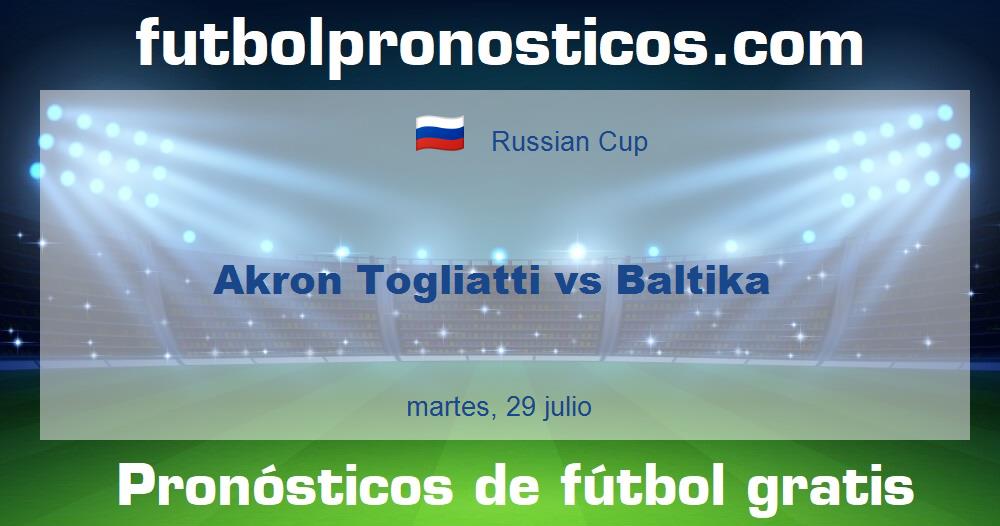 Akron Togliatti vs Baltika Akron Togliatti vs Baltika