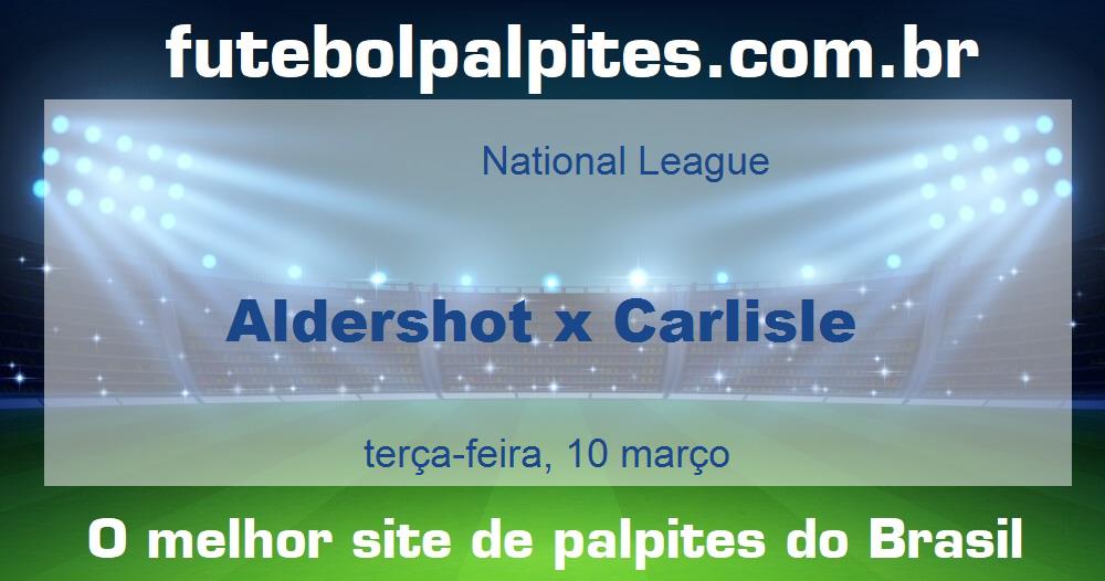 Aldershot x Carlisle