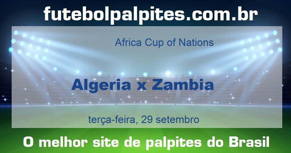 Algeria x Zambia