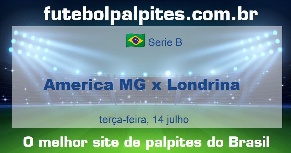 America MG x Londrina America MG x Londrina