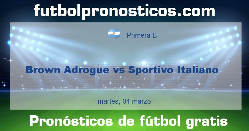 Brown Adrogue vs Sportivo Italiano