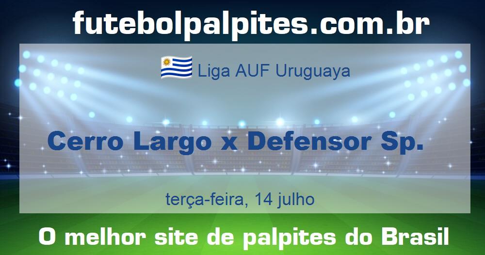 Cerro Largo x Defensor Sp.