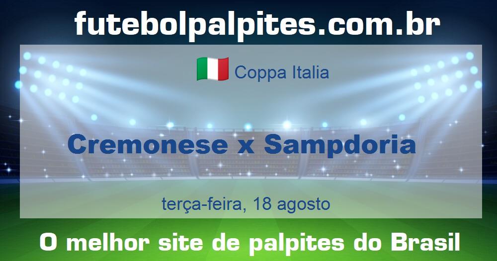 Cremonese x Sampdoria Cremonese x Sampdoria