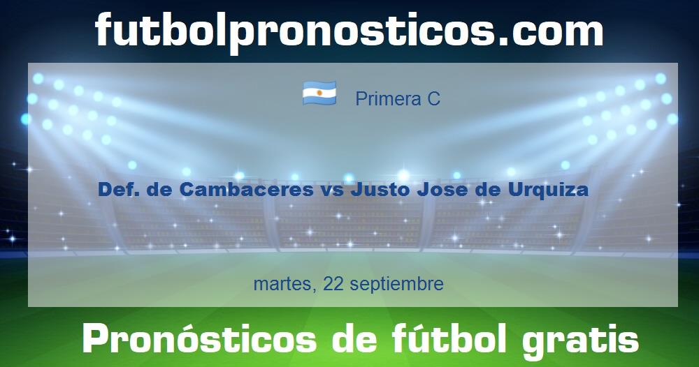 Def. de Cambaceres vs Justo Jose de Urquiza Def. de Cambaceres vs Justo Jose de Urquiza