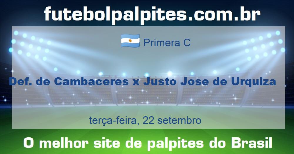 Def. de Cambaceres x Justo Jose de Urquiza Def. de Cambaceres x Justo Jose de Urquiza