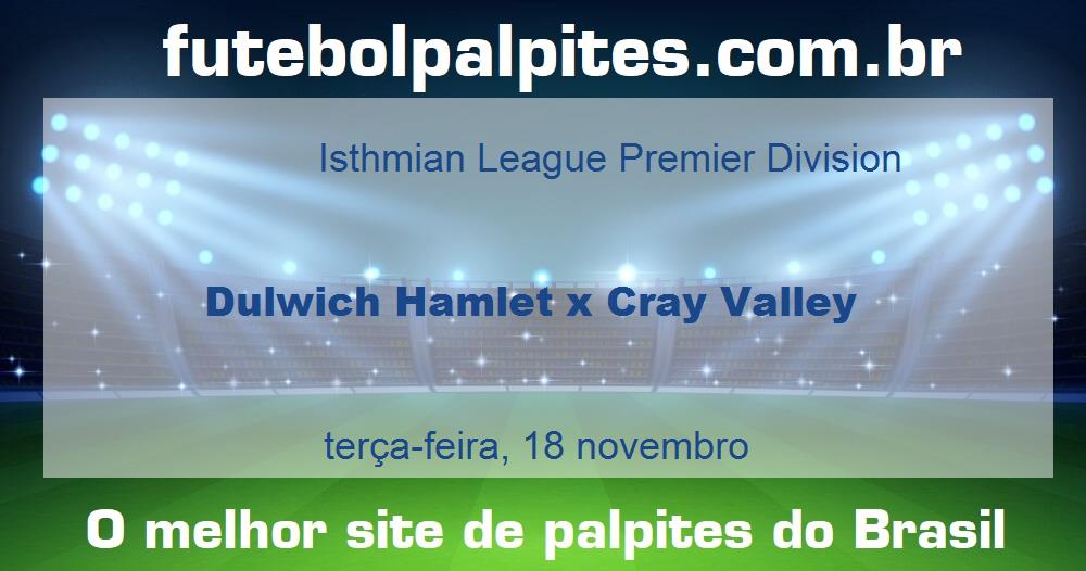 Dulwich Hamlet x Cray Valley Dulwich Hamlet x Cray Valley