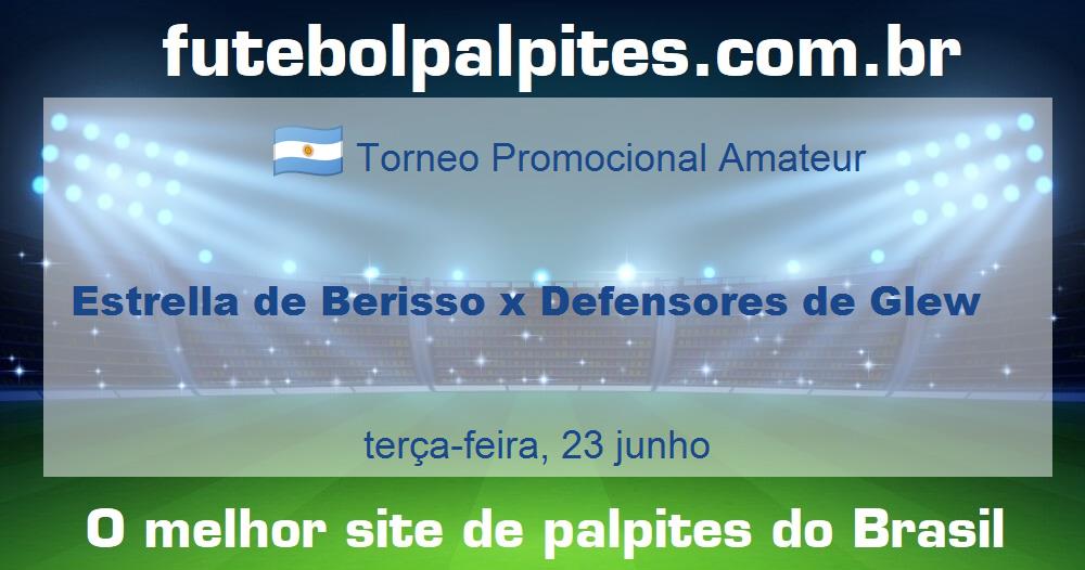 Estrella de Berisso x Defensores de Glew