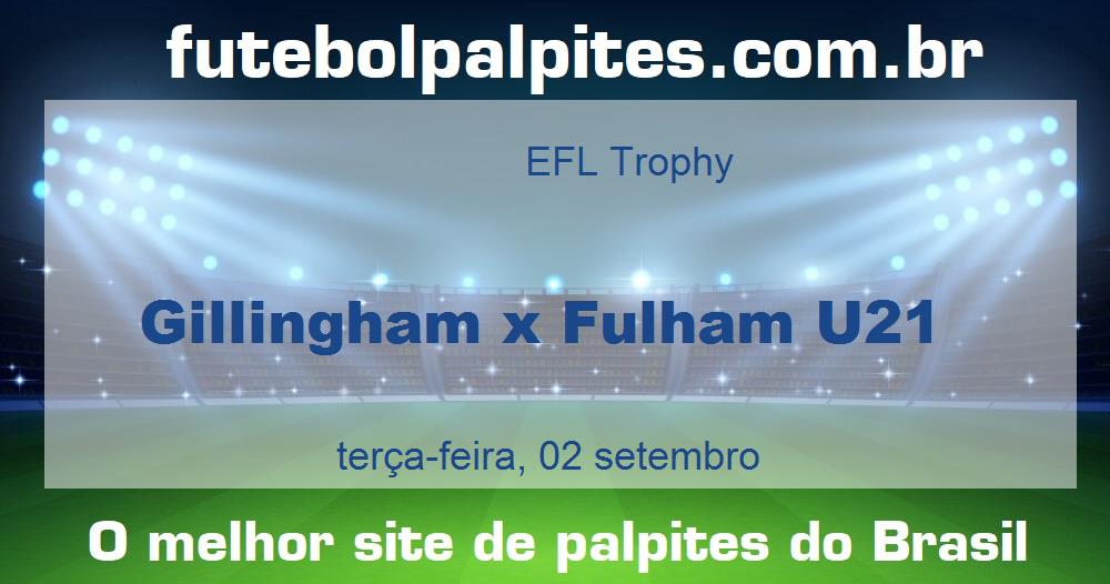 Gillingham x Fulham U21 Gillingham x Fulham U21