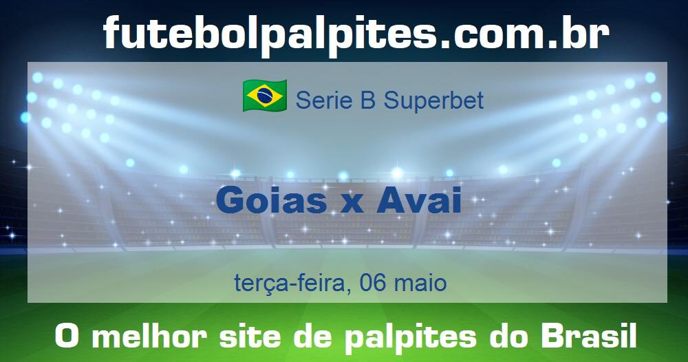 Goias x Avai Goias x Avai