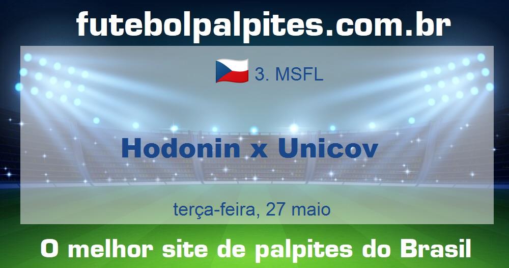 Hodonin x Unicov Hodonin x Unicov