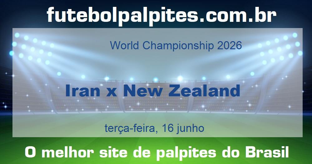 Iran x New Zealand