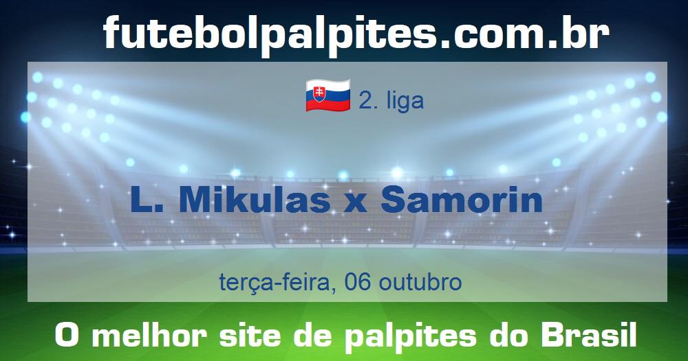 L. Mikulas x Samorin L. Mikulas x Samorin
