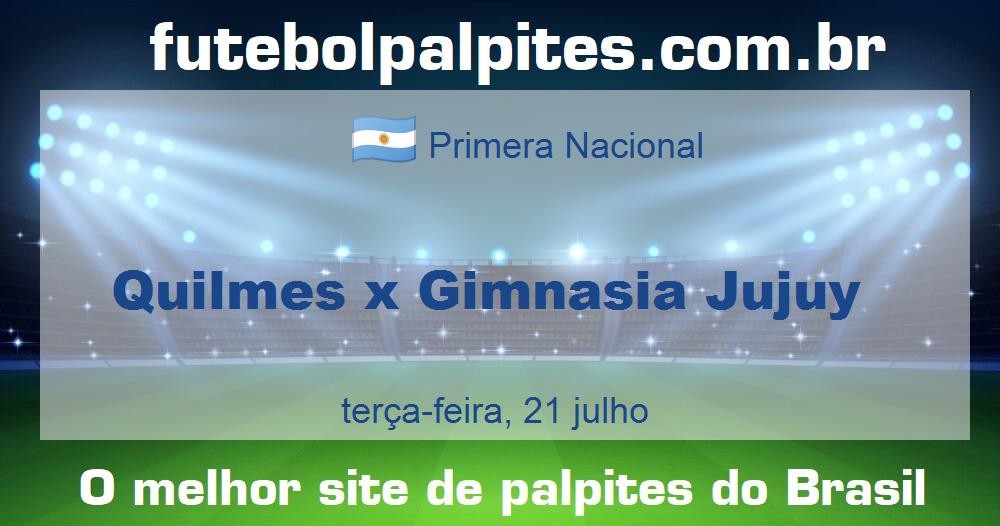 Quilmes x Gimnasia Jujuy