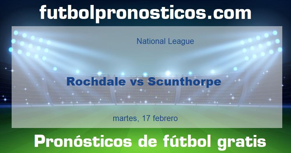 Rochdale vs Scunthorpe