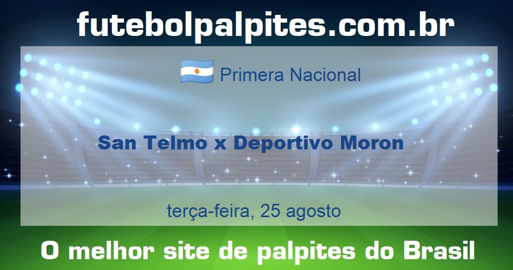 San Telmo x Deportivo Moron