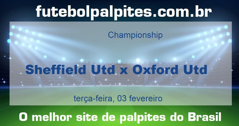 Sheffield Utd x Oxford Utd