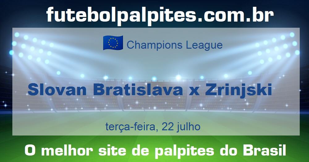 Slovan Bratislava x Zrinjski