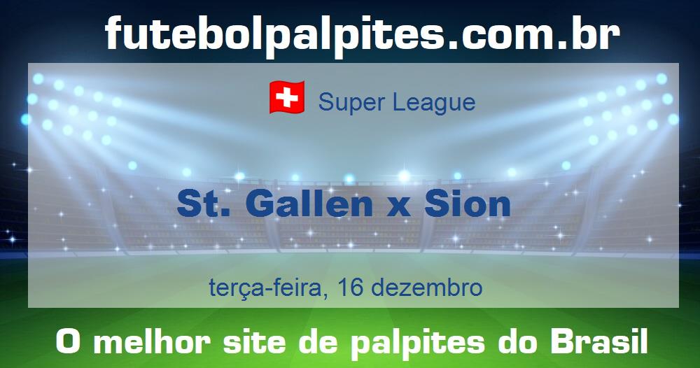 St. Gallen x Sion St. Gallen x Sion