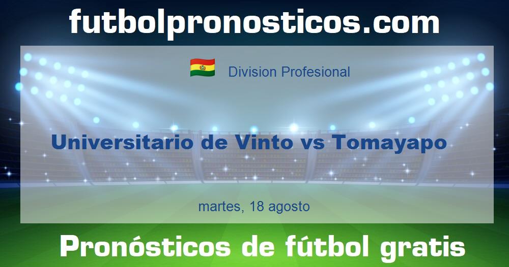 Universitario de Vinto vs Tomayapo
