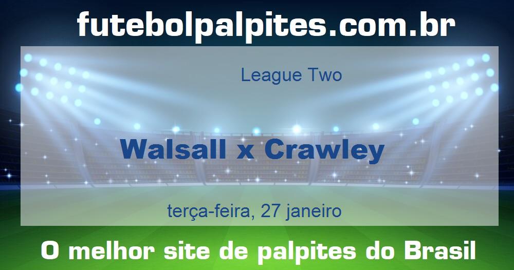 Walsall x Crawley