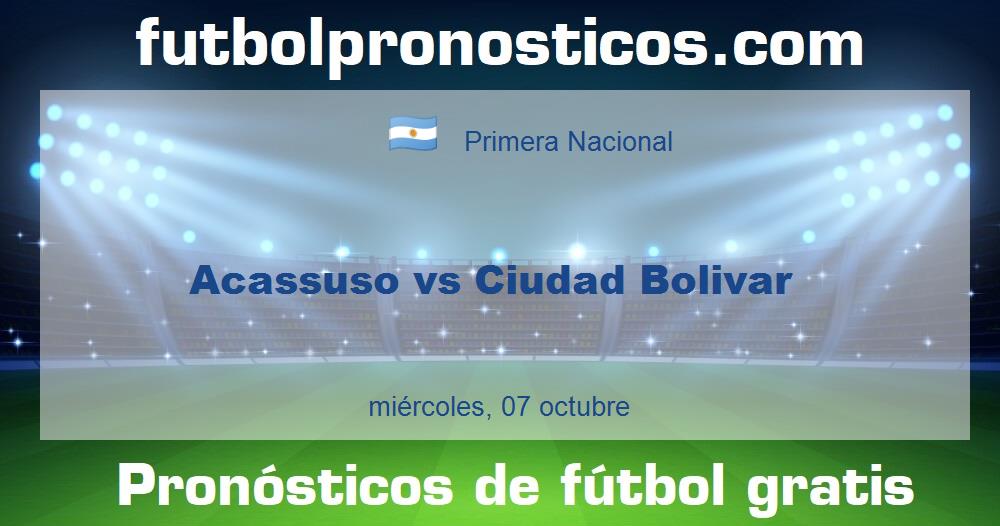 Acassuso vs Ciudad Bolivar