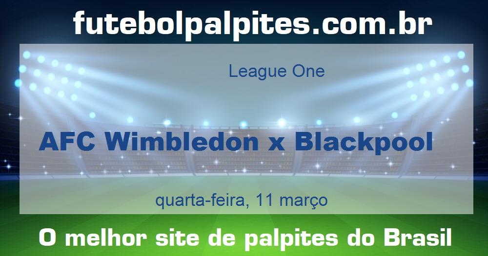 AFC Wimbledon x Blackpool